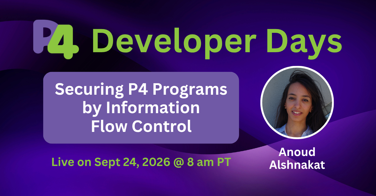 Securing P4 Programs by Information Flow Control